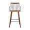 Armen Living Micah Walnut and Metal Modern 26" Counter Height Bar Stool LCMIBAWA26 - alternate 3